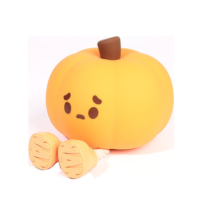 Decoración de Halloween lámpara calabaza en estantería